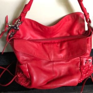 Genuine Francesco Biasia Red Shoulder Bag